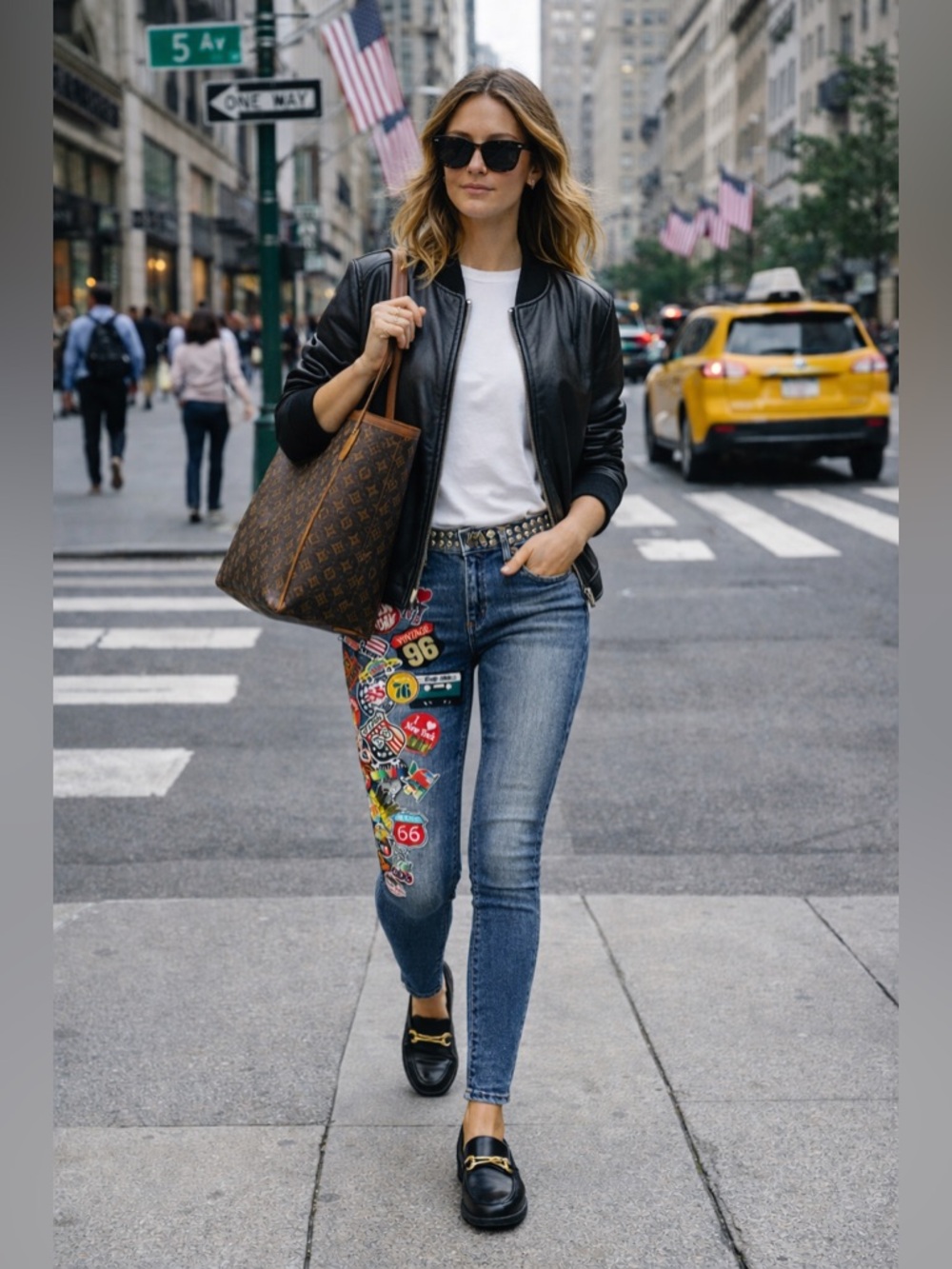 ♻️UPCYCLED AGOLDE Studded Dark Wash Women’s Skinny Jeans with Patches sz 31 us